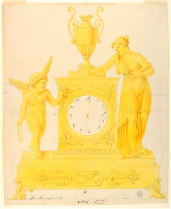 Drawing, Design for Clock, 1800–1825 (CH 18328893)