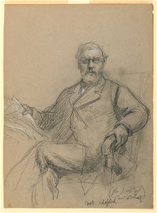 Drawing, Carl Schurz Seated Readin, 1899 (CH 18346517)