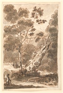 Drawing, Figure in Forest, 1750–1775 (CH 18108413-2)