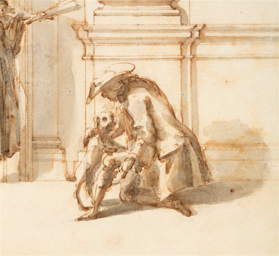 Drawing, Design for the North Portal, Grand Gallery, Villa Albani, Rome, Italy, 1755–56 (CH 18114345-2)