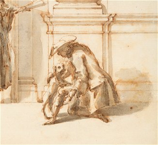 Drawing, Design for the North Portal, Grand Gallery, Villa Albani, Rome, Italy, 1755–56 (CH 18114345-2)