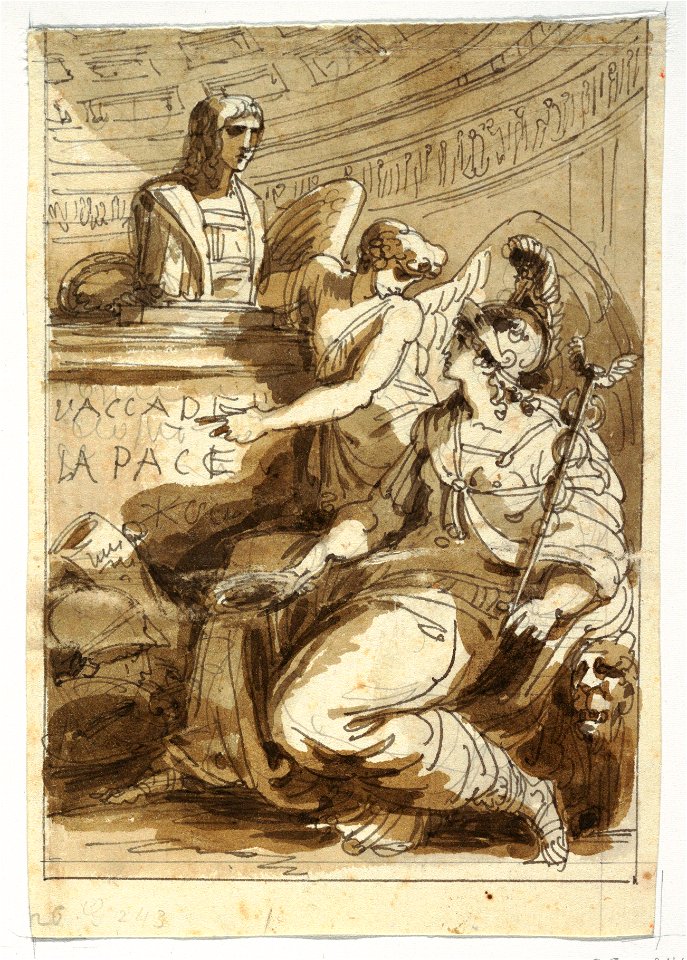 Drawing, Monument for an Accademia della Pace, 1810–20 (CH 18107741)