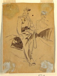 Drawing, Mounted Cavalryman, 1862 (CH 18173995)