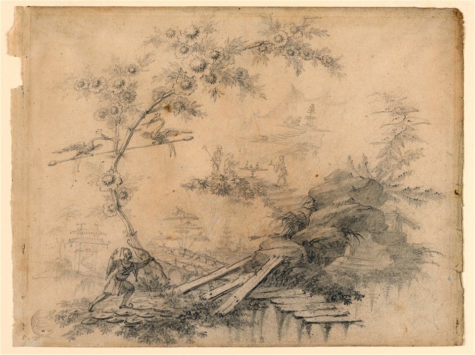 Drawing, Chinoiserie Fantasy, ca. 1780 (CH 18328729-2)