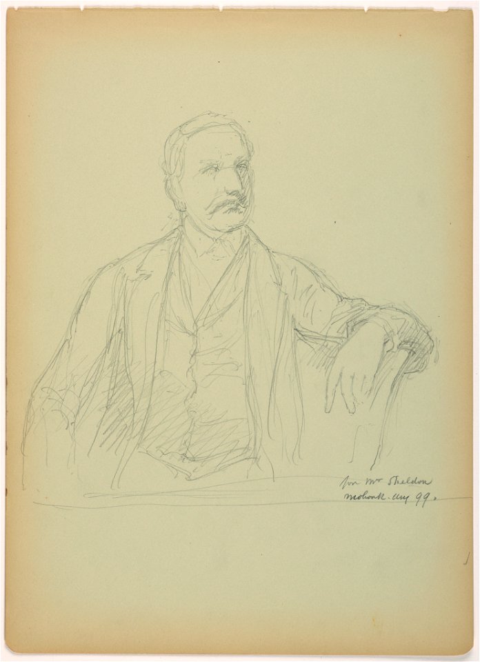 Drawing, Mr. Sheldon Seated, 1899 (CH 18566883)