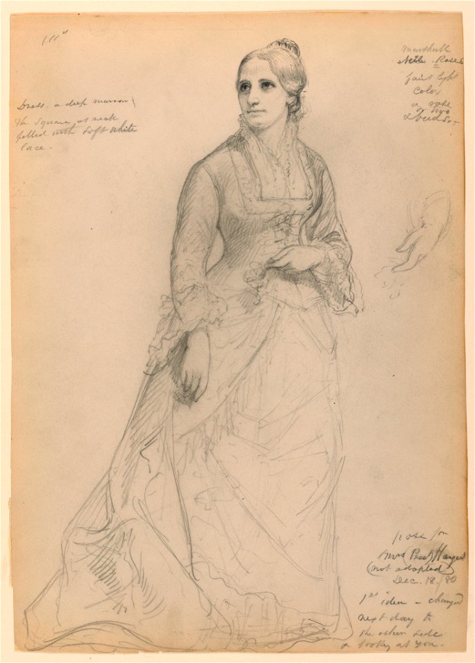 Drawing, Mrs. Rutherford B. Hayes, December 18, 1881 (CH 18346531)