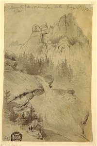 Drawing, Nesmith Fall, Lake Wellington, Colorado, June 18, 1892 (CH 18189827)