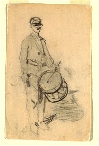 Drawing, Drummer, 1862 (CH 18174013). Free illustration for personal and commercial use.