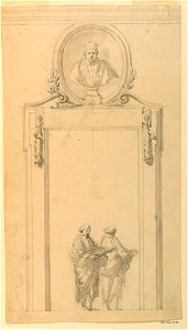 Drawing, Design for a door frame, ca. 1775 (CH 18114323-2)