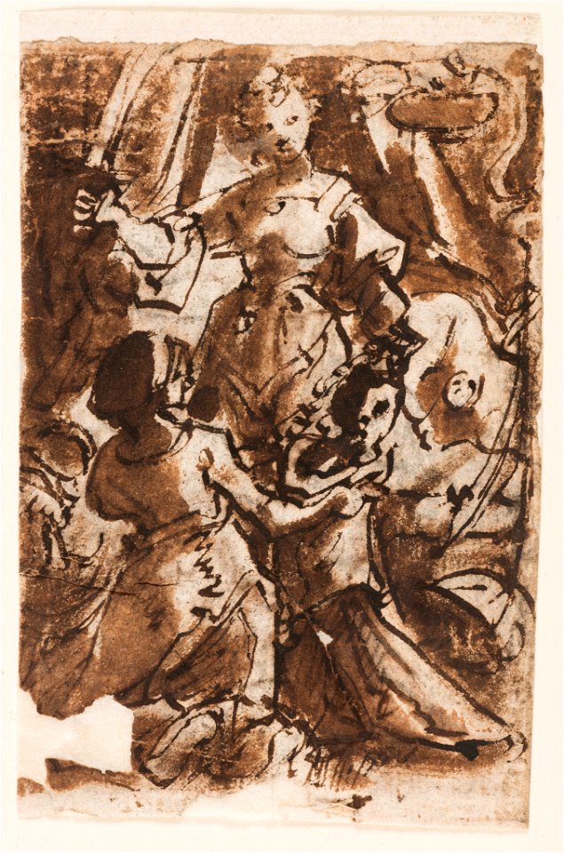 Drawing, Page of a sketchbook; Judith and Ascension, ca. 1590 (CH 18117765)