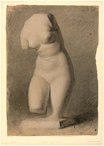 Drawing, Female Torso From a Plast, 1840 (CH 18566215)