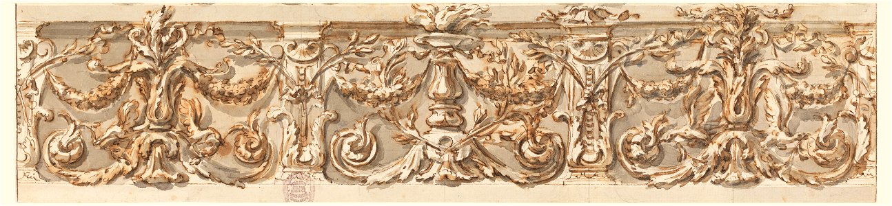 Drawing, Design for a Frieze, ca. 1770 (CH 18109089)