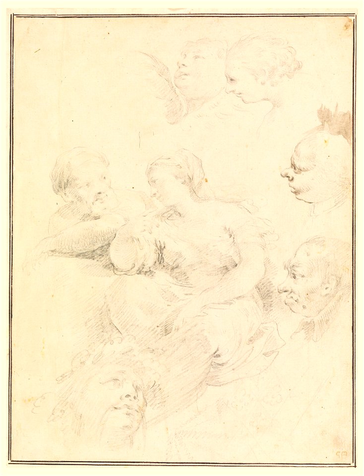 Drawing, Figural Sketches, 1775 (CH 18127599)