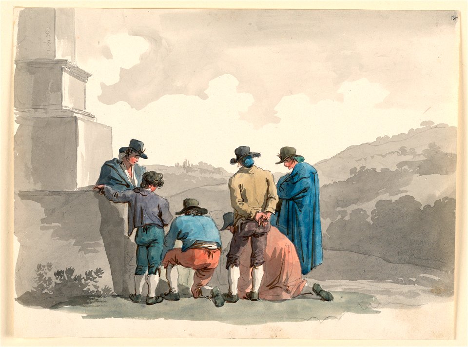 Drawing, Playing With Money, 1807–08 (CH 18329641)