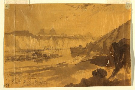 Drawing, Green River, Wyoming, 1871 (CH 18189879). Free illustration for personal and commercial use.