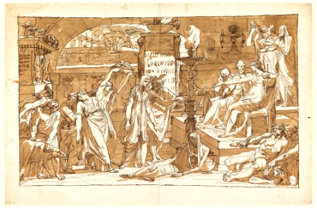 Drawing, Hades; Persephone in the Underworld (Offering to Proserpine), ca. 1820 (CH 18122835)
