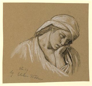 Drawing, Portrait of a Costumed Figure, ca. 1885 (CH 18404533)