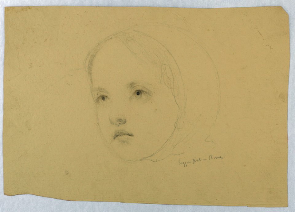 Drawing, Head of a Child, 1843 (CH 18565797)