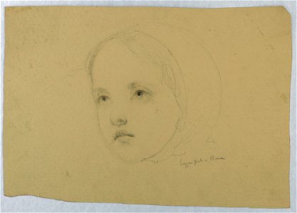 Drawing, Head of a Child, 1843 (CH 18565797)