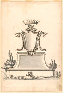 Drawing, Design for a Monument, ca. 1730 (CH 18114661-2)