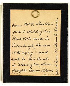 Drawing, Portrait of Aunt Alicia McNeill (Aunt Kate), 1844 (CH 18397263-4)