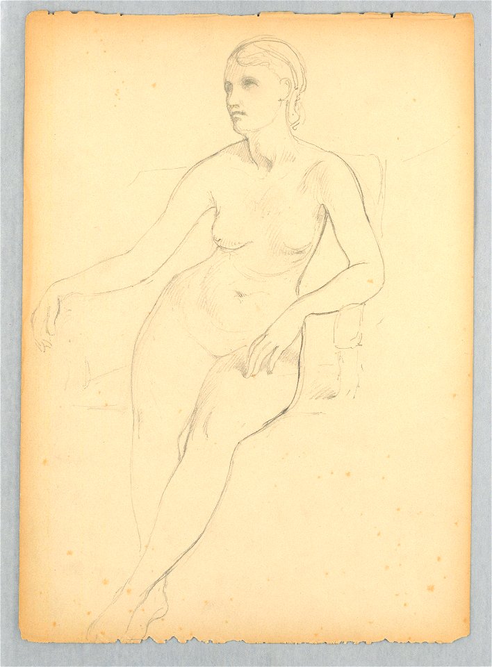 Drawing, Helen Hamersley, Seated N, 1881 (CH 18370027)