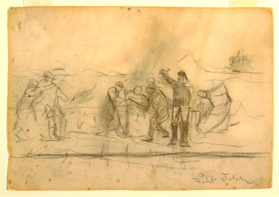 Drawing, First Sketch for The Wreck, 1885–86 (CH 18174453)