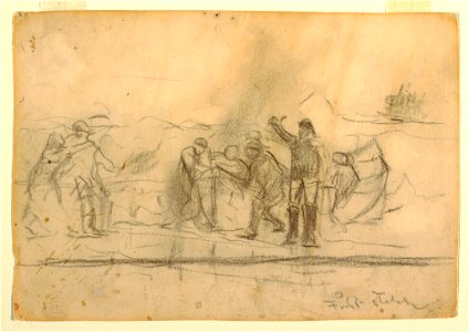Drawing, First Sketch for The Wreck, 1885–86 (CH 18174453)