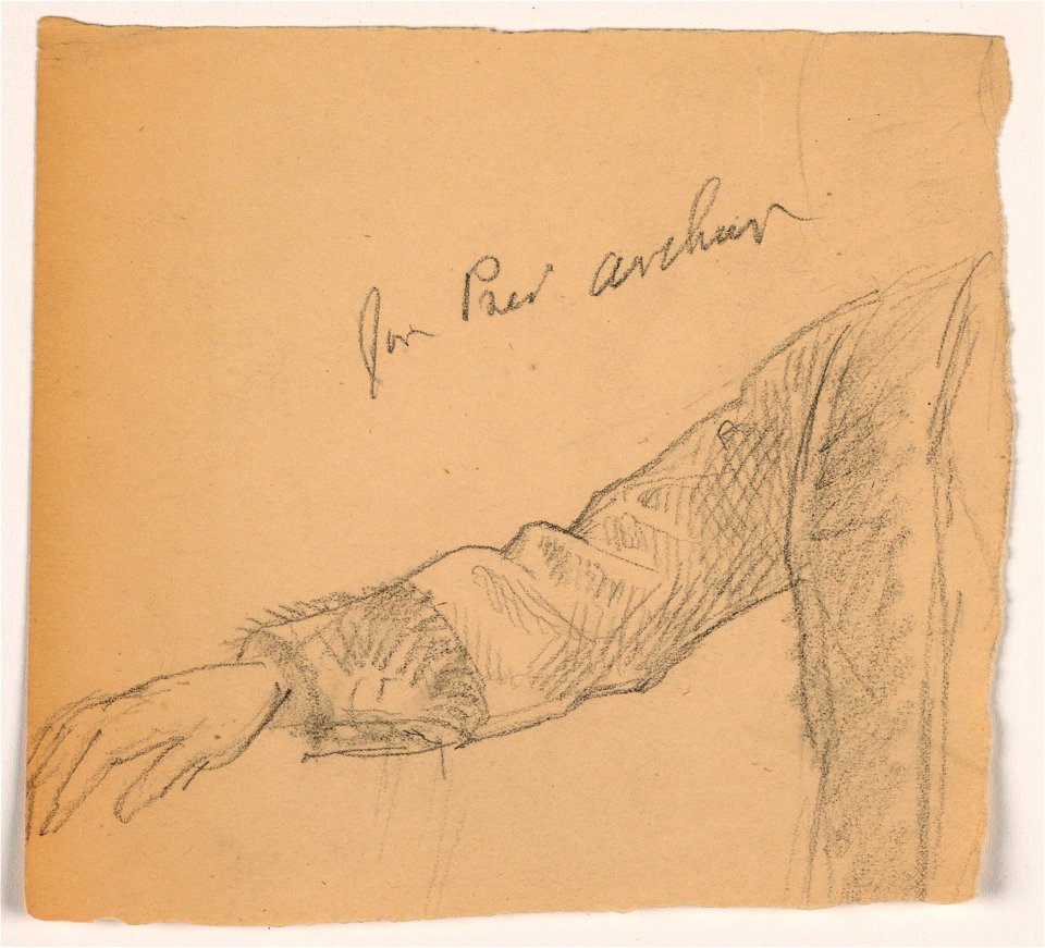 Drawing, President Chester A. Arthur's Right Arm, 1884 (CH 18566755)