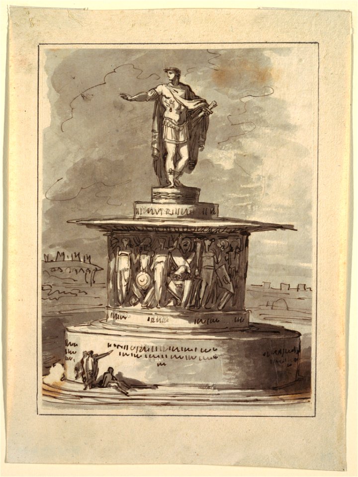 Drawing, Project for a monument for Foro Bonaparte, Milan, 1800, 1810–20 (CH 18542719)
