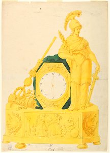 Drawing, Design for Clock, 1800–1825 (CH 18328831)