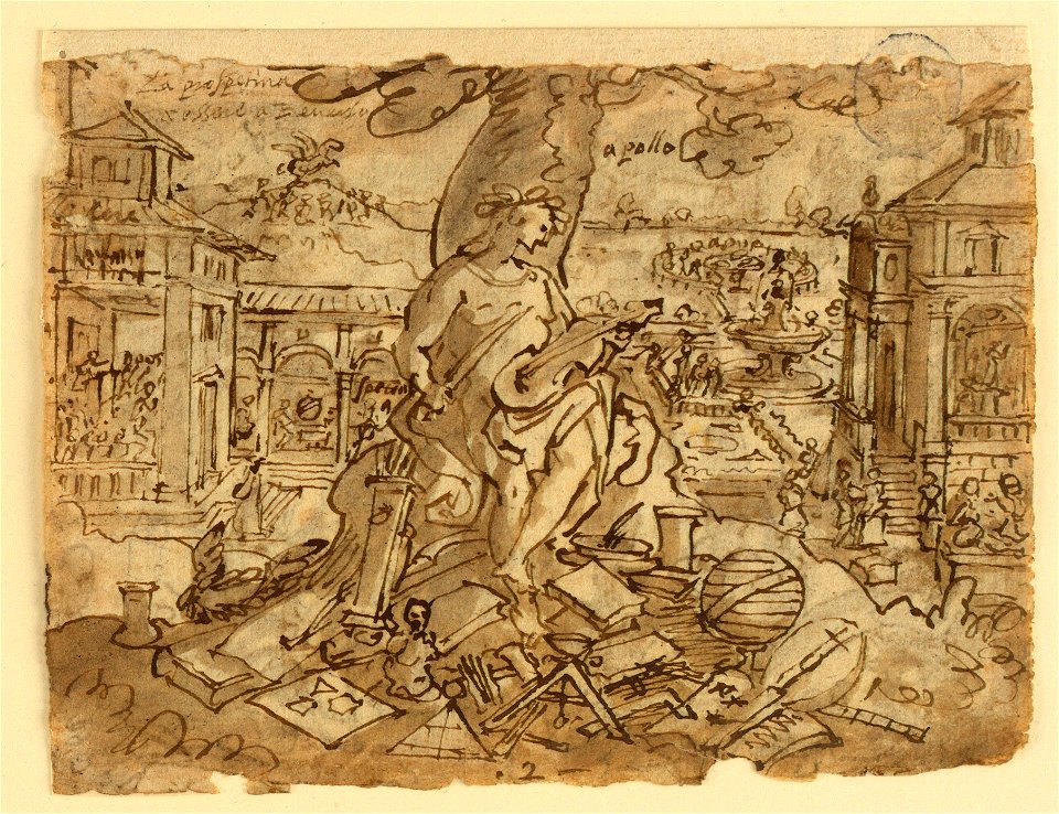 Drawing, Representation of Apollo, ca. 1590 (CH 18117927)