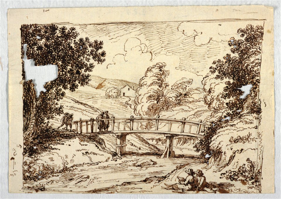 Drawing, Landscape with Bridge, late 18th–early 19th century (CH 18118927)