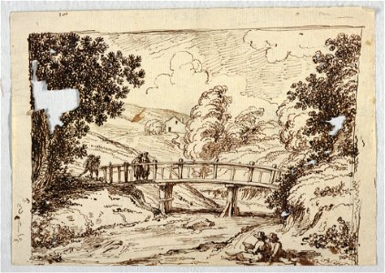 Drawing, Landscape with Bridge, late 18th–early 19th century (CH 18118927)