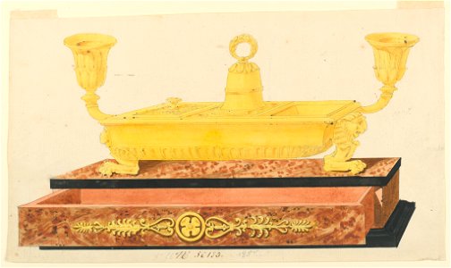 Drawing, Design for inkstand, 1800–1825 (CH 18326051)