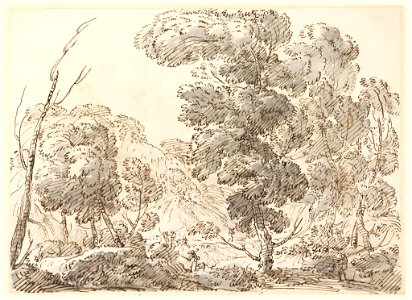 Drawing, Road in a Mountainous Country, 1770–1786 (CH 18122143)