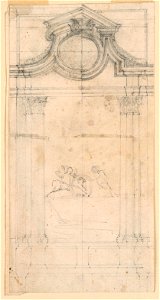 Drawing, Design of a Sepulchral Monument for a Cloister, ca. 1745 (CH 18117693-2)