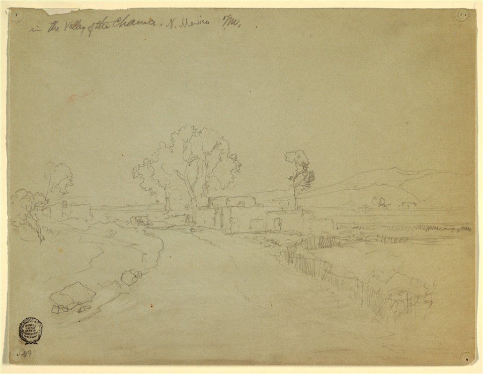 Drawing, In the Valley of the Chama, New Mexico, 1892 (CH 18189717)