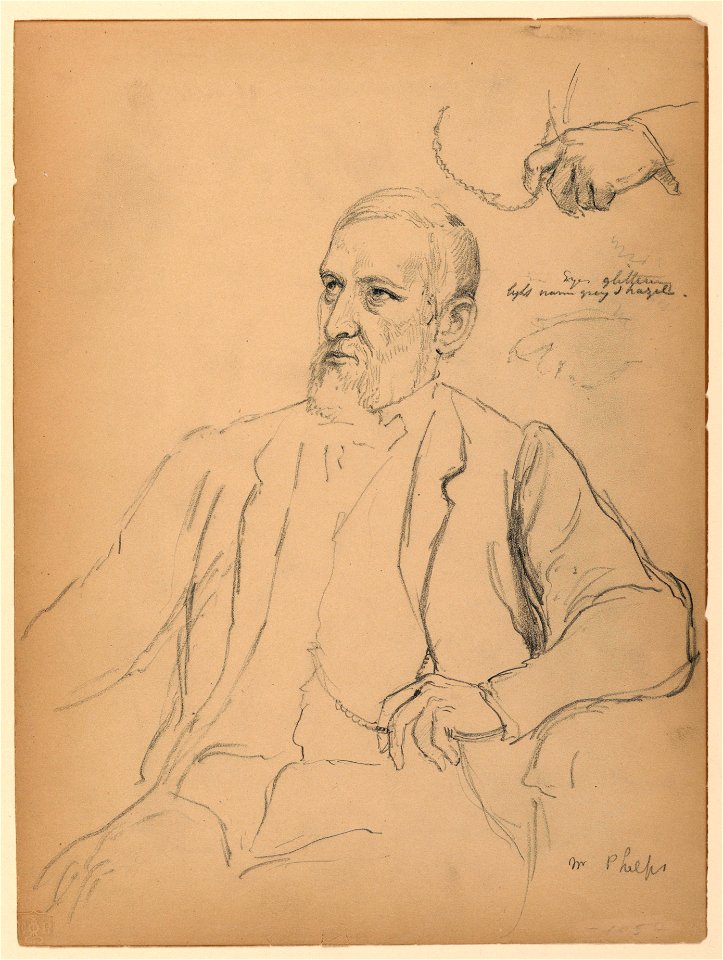Drawing, John Jay Phelps Seated, S, 1863 (CH 18346549)