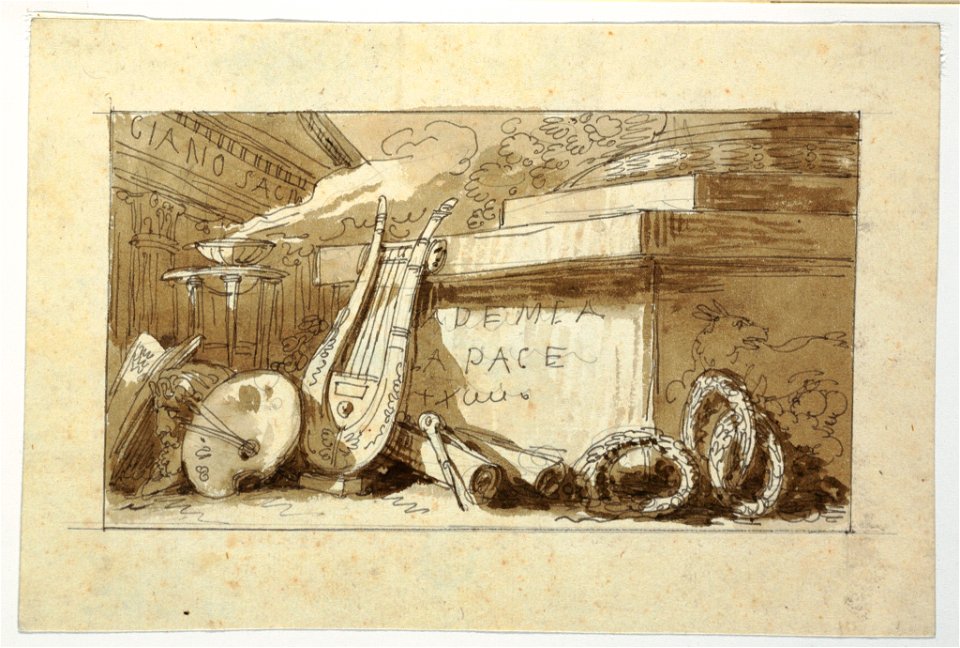 Drawing, Monument for an Accademia della Pace, 1810–20 (CH 18540053)