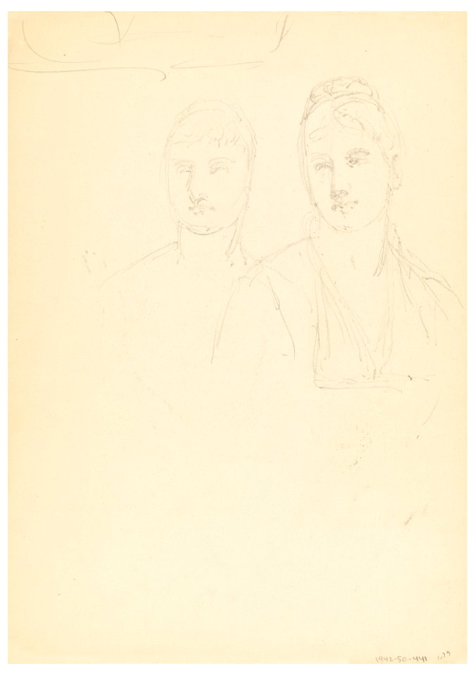 Drawing, Sketch for a Portrait of Bella Worsham, 1878 (CH 18566521-3)