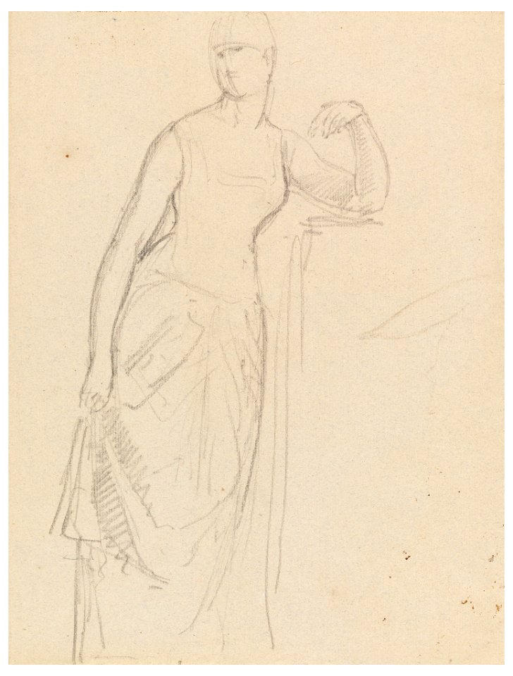 Drawing, Sketch for a Portrait of Mrs. Bella Worsham, 1878 (CH 18566515)