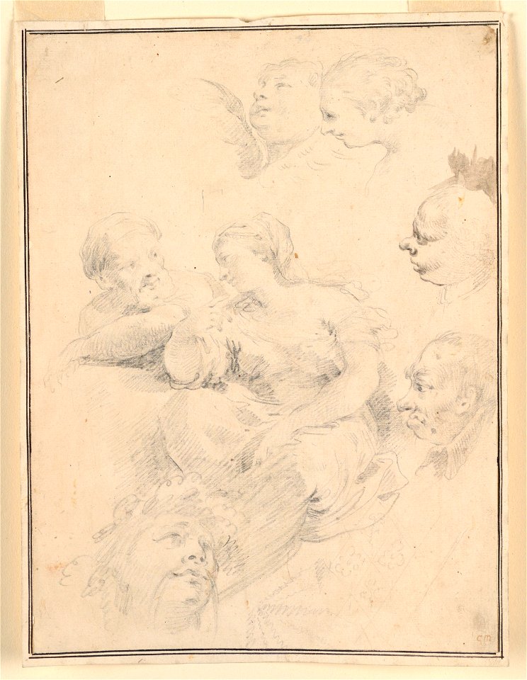 Drawing, Figural Sketches, 1775 (CH 18127599-2)