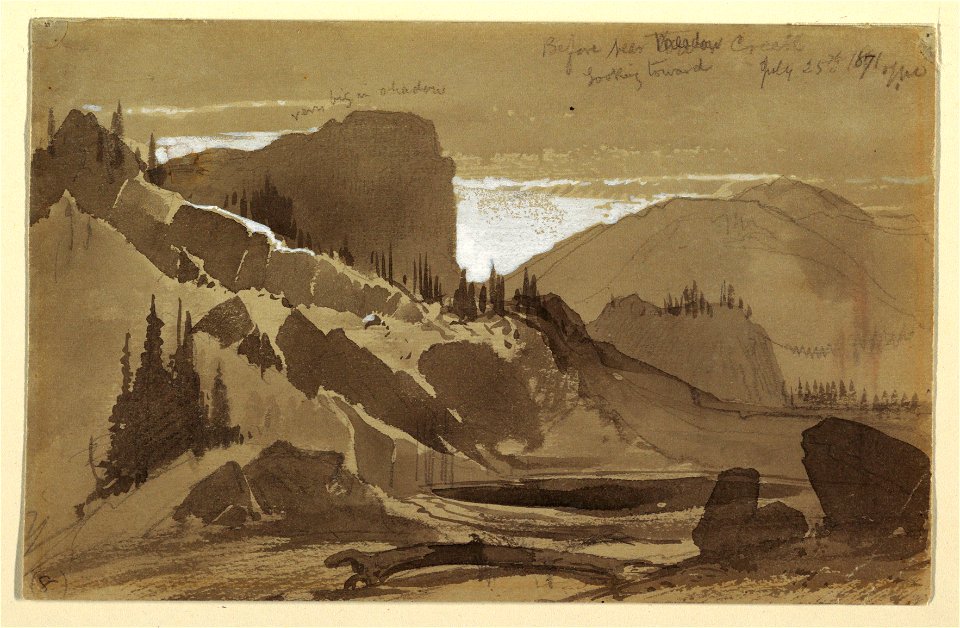 Drawing, Near Meadow Creek, Utah, July 25, 1871 (CH 18189929)