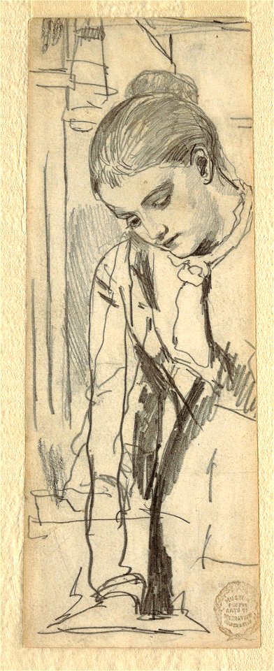 Drawing, Figure of a Woman, 1870–80 (CH 18175329)