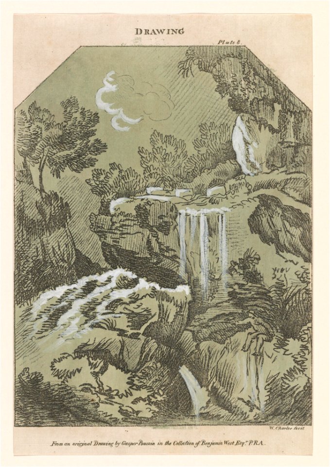 Drawing, plate 8 from an original drawing by Gaspar Poussin in the collection of Benjamin West Esqr. P.R.A. - Wm. Charles fecit. LCCN2012647364