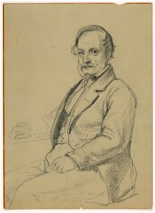 Drawing, Man Seated, ca. 1860 (CH 18346507)