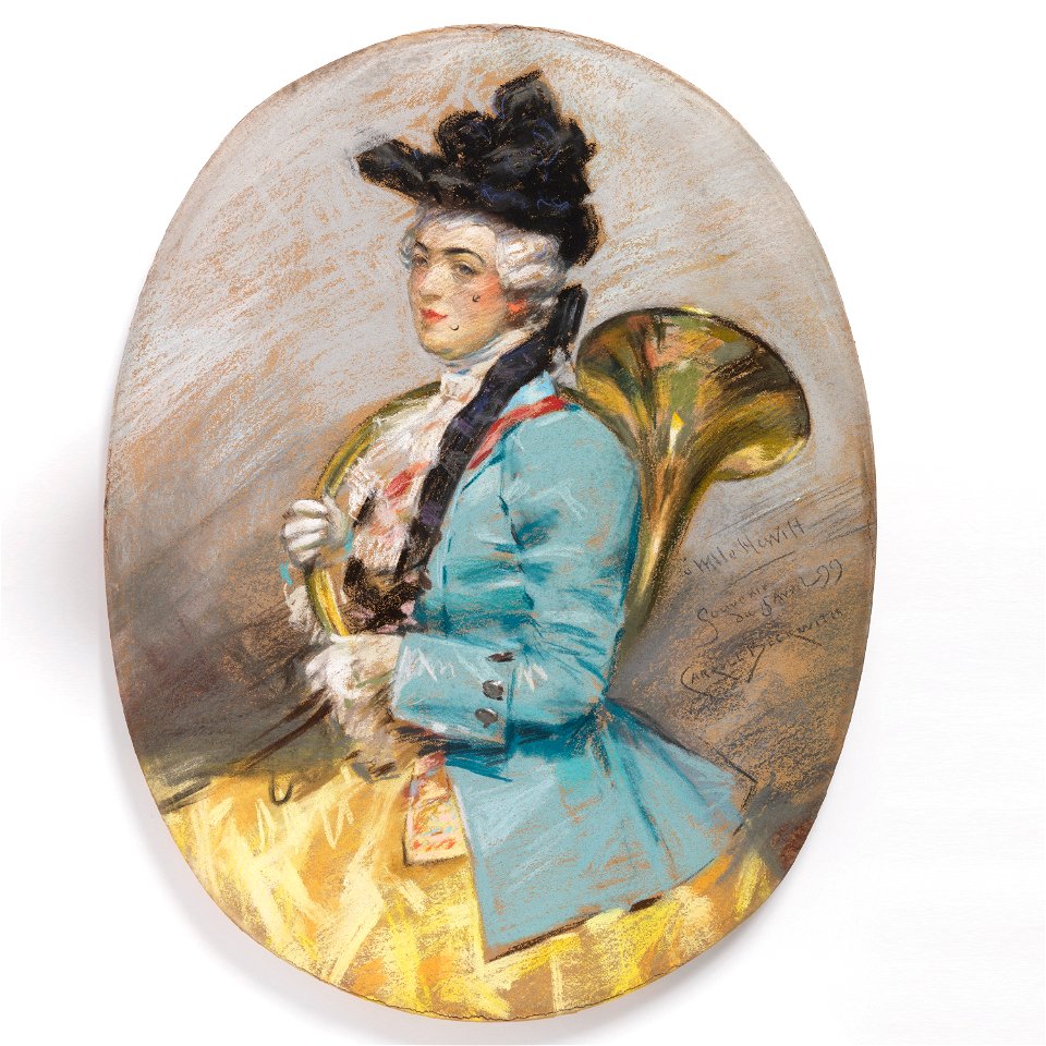 Drawing, Portrait of Sarah Cooper Hewitt in French Costume, 1899 (CH 18351229)
