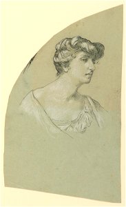 Drawing, Portrait Sketch of a Young Woman, ca. 1885 (CH 18404505)