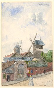 Drawing, Moulin de la Galette, Paris, April 1887 (CH 18606067-2)